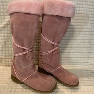 Fur lined Pink Winter Boots